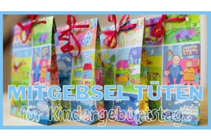 Mitgebsel Tüten für Kindergeburtstag - selber machen DIY