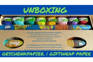 Geschenkpapier unboxing