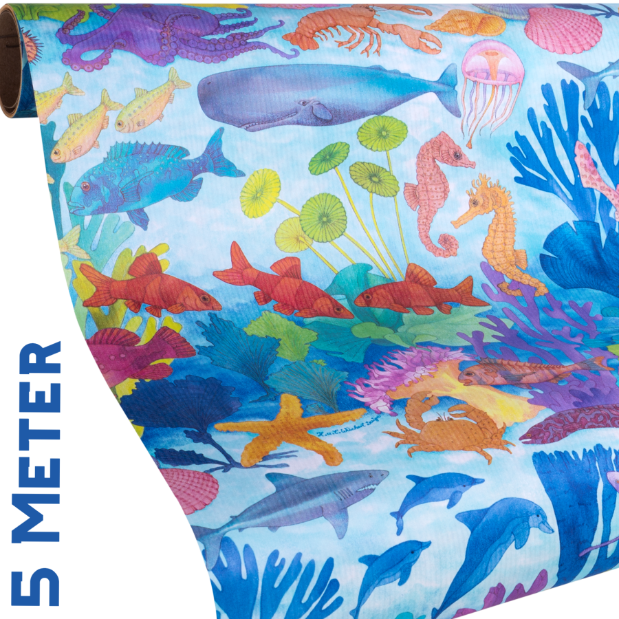 Geschenkpapier Fische | Blue Ocean