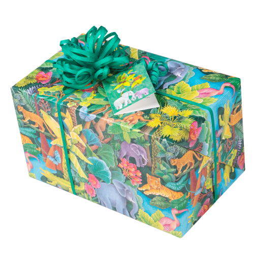 Geschenkpapier Kinder + Jugend | Dschungel | Geschenkpapier Ausschnitt