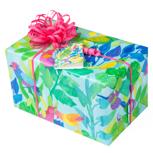 Geschenkpapier Jugend + Erwachsene | Birds | Geschenkpapier Ausschnitt