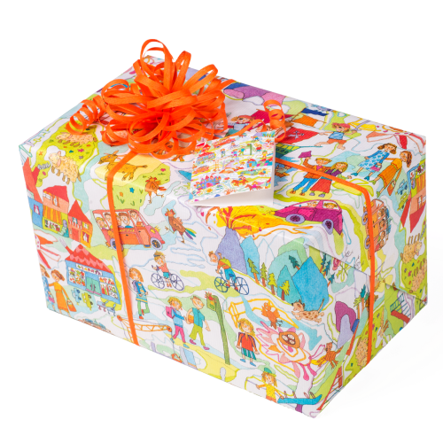 Geschenkpapier Kinder | Kinderzeit | Geschenkpapier Ausschnitt