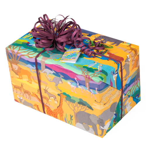 Geschenkpapier Kinder + Jugend | Wildlife / Safari | Geschenkpapier Ausschnitt