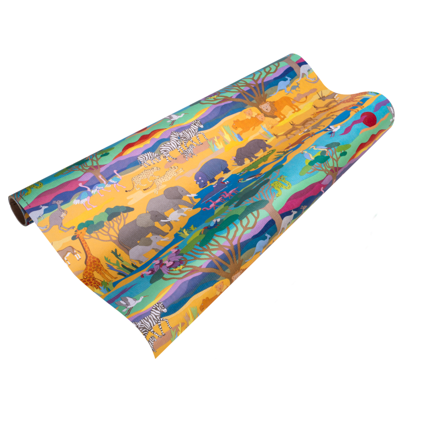 Safari Geschenkpapier Tiere | Wildlife