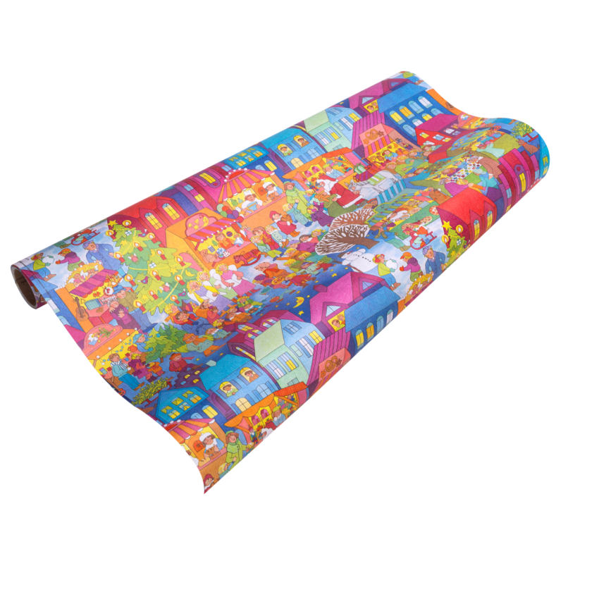 Weihnachtsmarkt | Kinder Weihnachts-Geschenkpapier