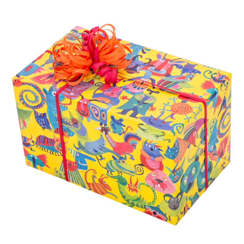 Crazy Party | Geschenkpapier Kindergeburtstag