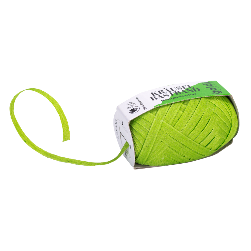 Geschenkband Baumwolle | Apfel-Grün | umweltfreundlich
