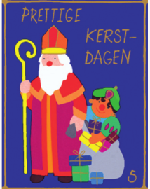 Sinterklass mit zwarte Piet | Weihnachtsgeschenkpapier Kinder 